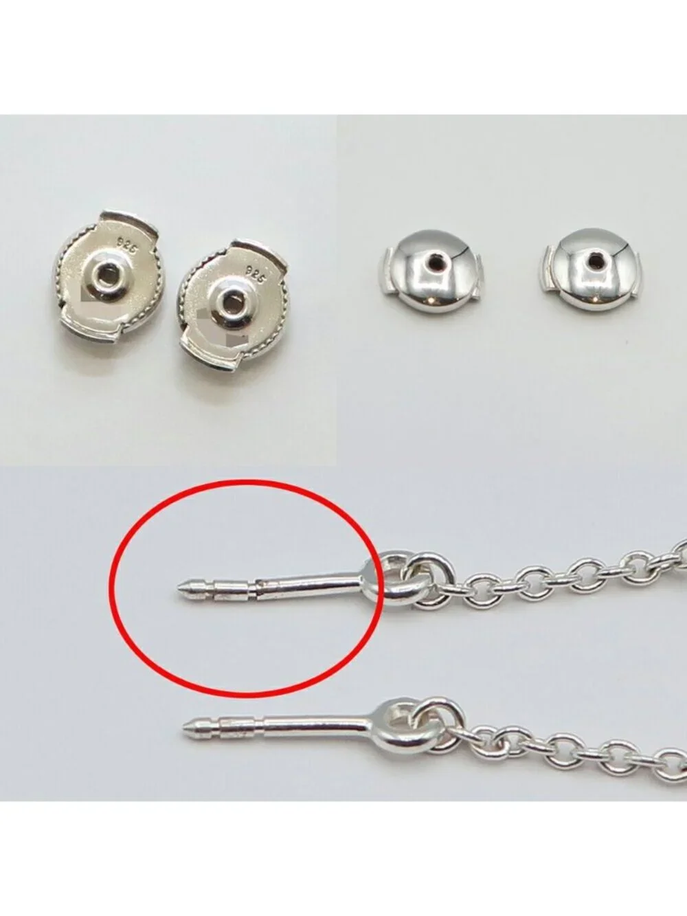 Hermes Farandole Chaine D'ancre Silver Pendant Earrings